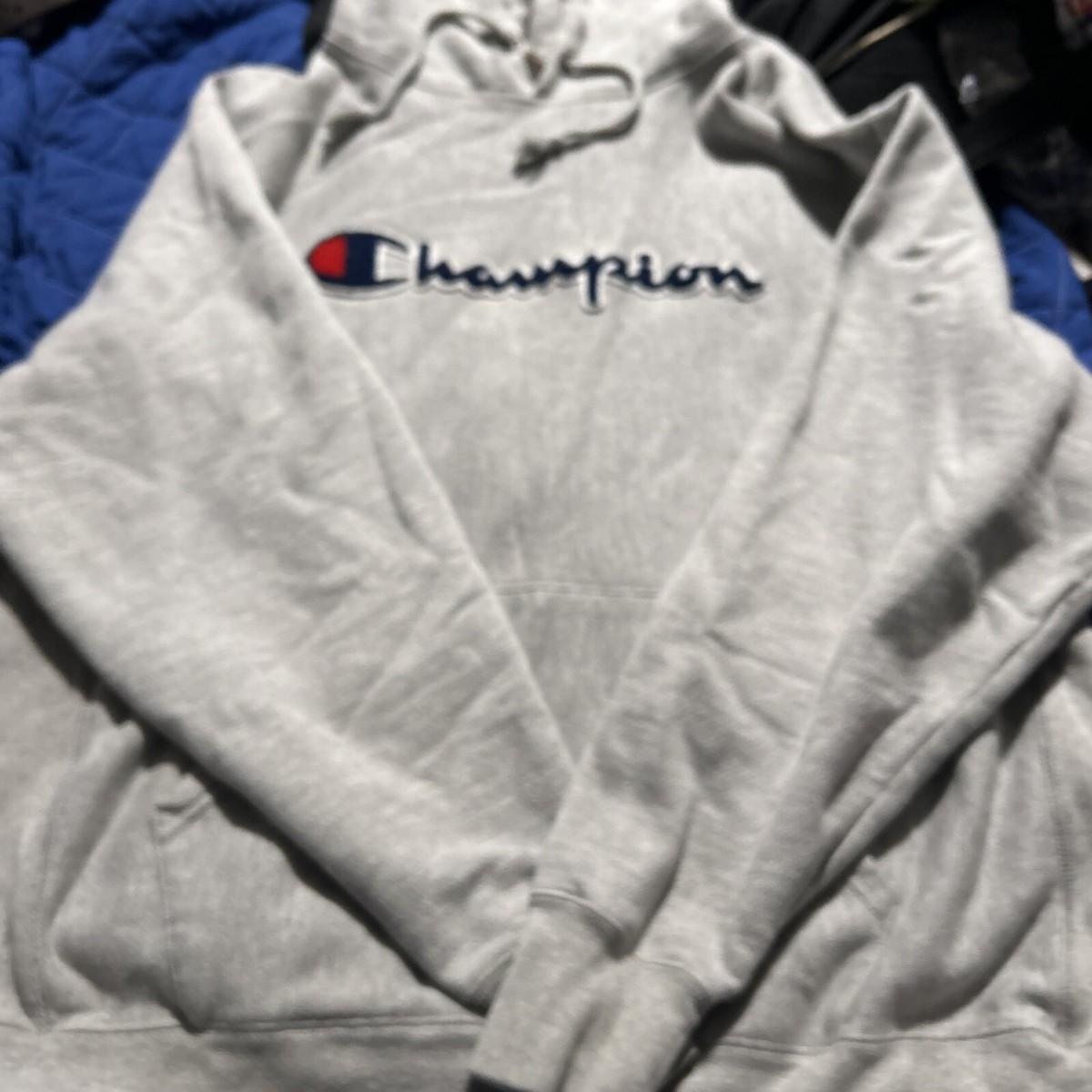 Champion Reverse Weave Pullover Sweatshirt GF68 Puff Letter