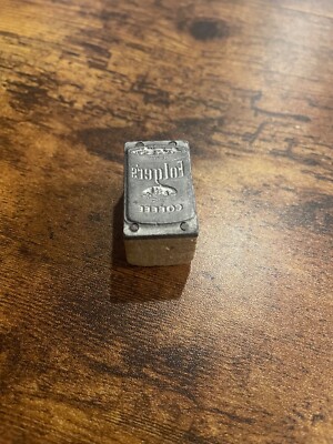 Vintage 1950s 1960s Folgers Coffee Advertising Print Block 1.5  x 1  x 1  Retro