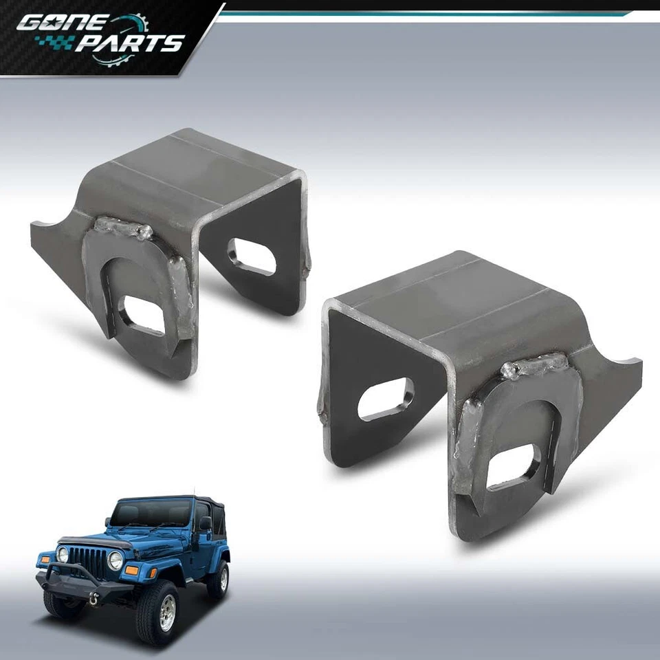 Fit for Jeep TJ Wrangler Cherokee Weld on Heavy Duty Lower Control Arm Mounts - Image 2 of 4