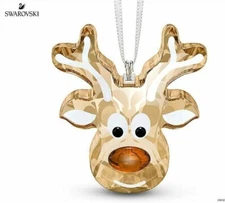 Swarovski Gingerbread Reindeer Ornament MIB #5533944