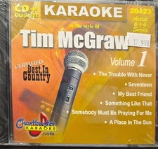 20423 TIM MCGRAW    CHARTBUSTER KARAOKE LOT MI LAST