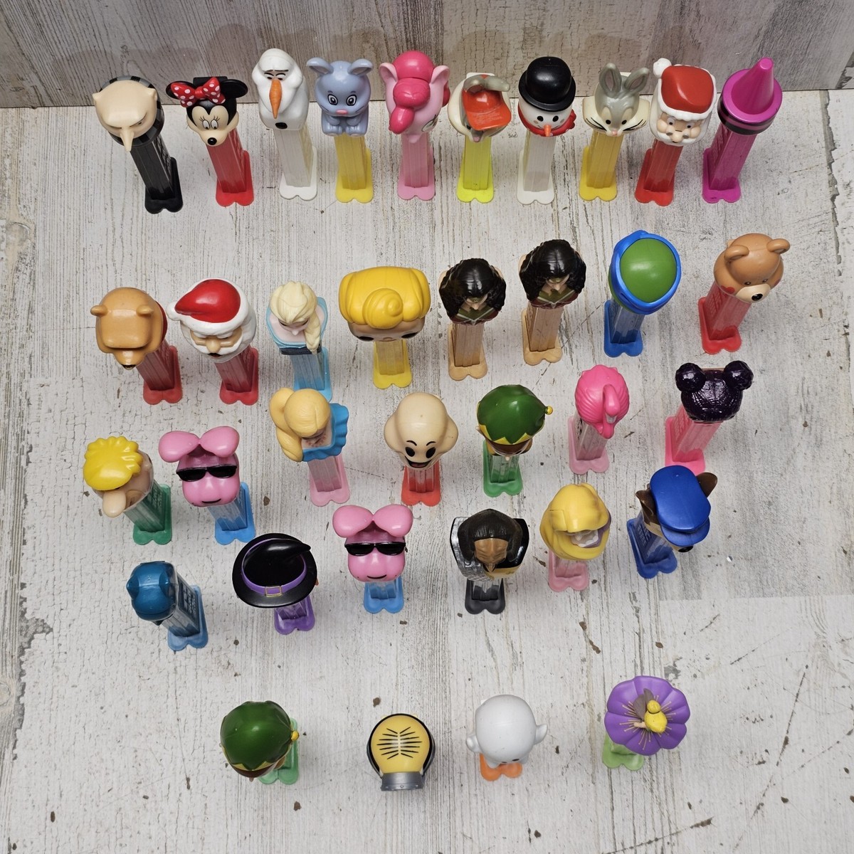 Lot of 35 Vintage Pez Dispensers Some Duplicates See Photos