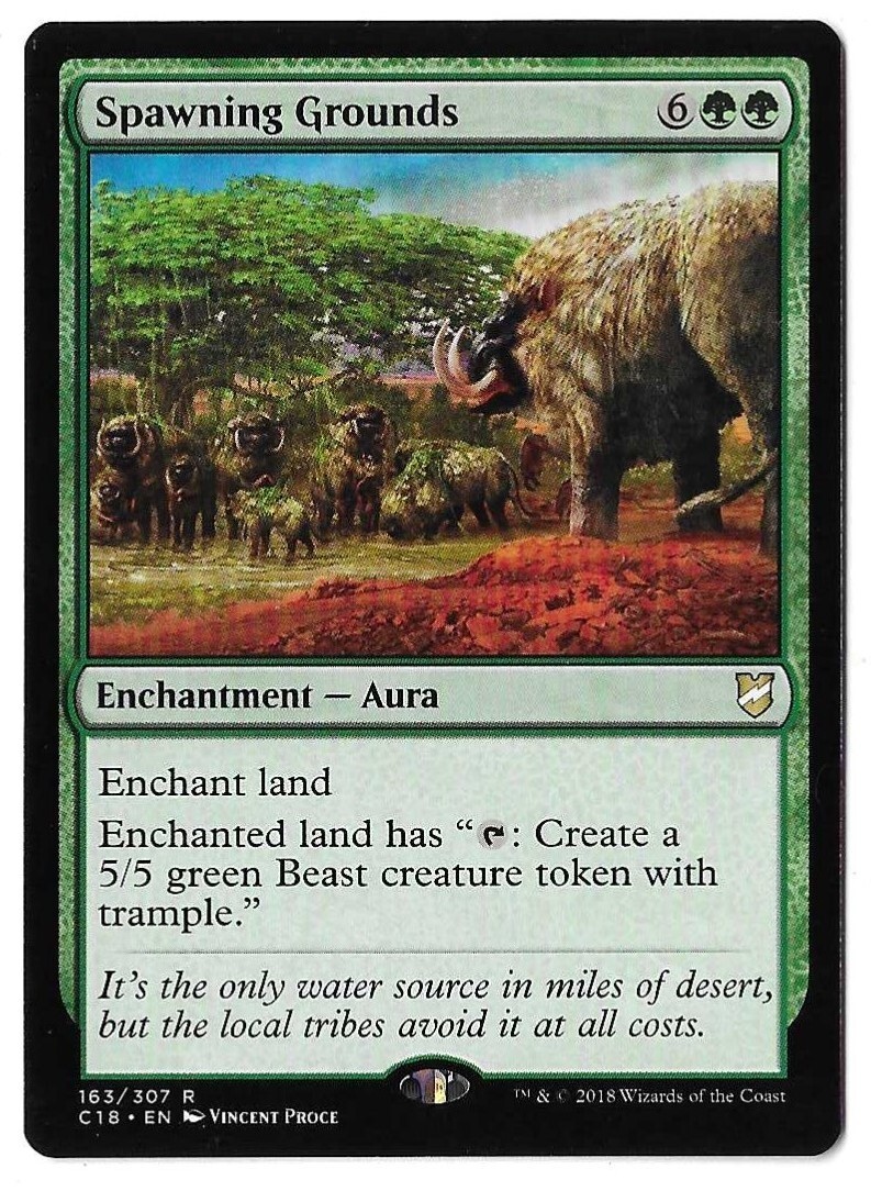 MTG Spawning Grounds Commander 2018 (C18) Rare Magic Card #163/307 Unplayed
