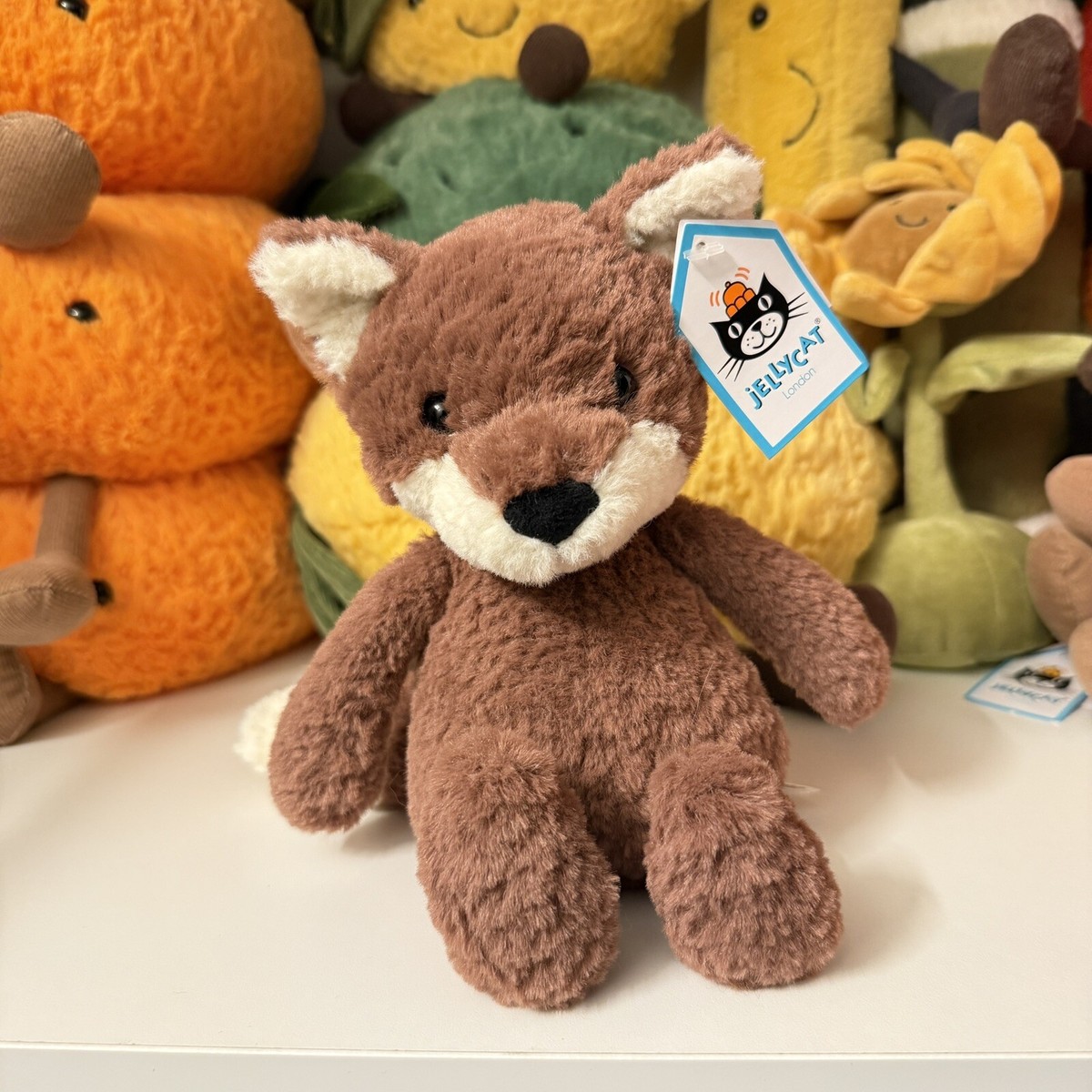 Jellycat TUMBLETUFT FOX Soft Plush Toy RETIRED RARE Cute