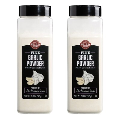 Pack Of 2, Wellsley Farms Garlic Powder, 20.2 oz. (Not For California)