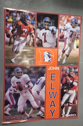 John Elway 1990 NOS SEALED VINTAGE Denver Broncos Starline 42x58" MONSTER Poster - Picture 3 of 24