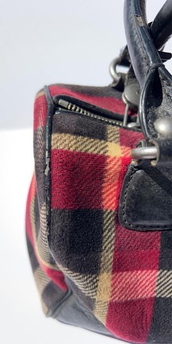Vintage Black Red Juicy Couture Purse Satchel Bag Velour Y2K Plaid Lot of 4. - Picture 4 of 11