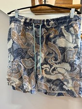 tommy bahama blue paisley swim trunks large