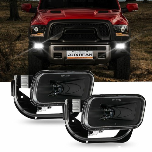 LED Fog Lights Dodge Ram 1500 2009-2012, Ram 2500/3500 2010-2018 Auxbeam (Black) - Picture 9 of 12