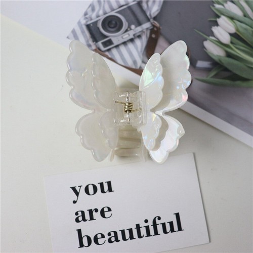 Fairy Butterfly Hair Claw Clip Women Girl Acetate Sweet Hairpin Hair Accessories - Picture 22 of 24