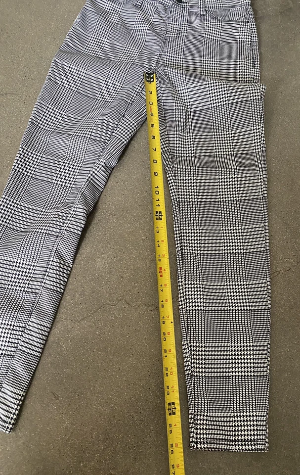 Vanilla Star Pantalón Cuadros Blanco y Negro Mujer Talla S Foto 4 de 4