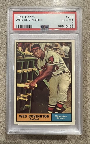 1961 Topps Wes Covington #296 card