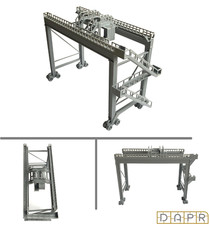 DAPR-N Gauge Model Railway Scenery Kit-Dock Gantry Rail Mounted Container Crane
