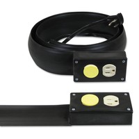 C-line Lay-flat Power Extension And Cord Cover 13 Amps 125 V 5ft Black 79051 on sale C-line Lay-flat Power Extension And Cord Cover 13 Amps 125 V 5ft Black 79051 on sale