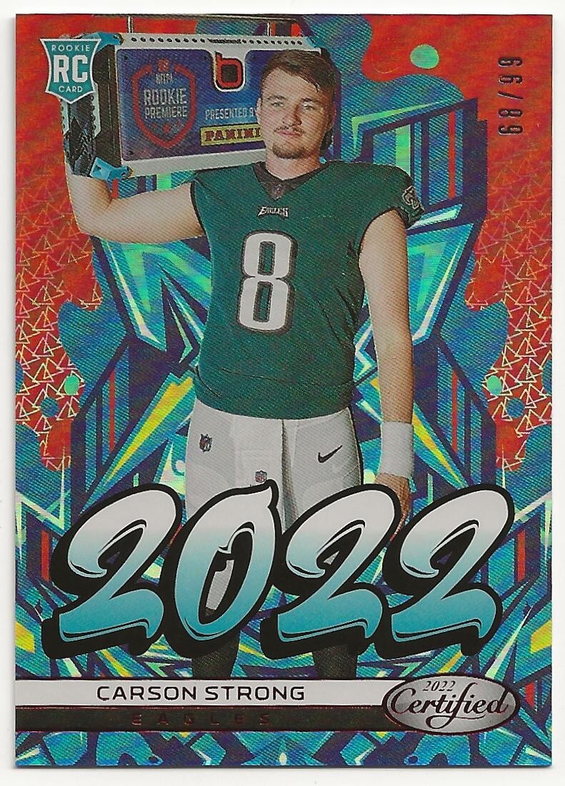 2022 Panini Certified Mirror Red Carson Strong 68/99 #2022-6