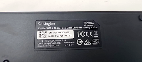Kensington SD4820P Driverless Docking Station USB-C Hub USB Dual Video 60W - 第 14/14 張圖片
