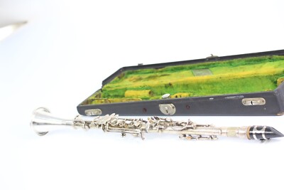 Selmer Paris Depose Silver Metal Clarinet 1929 SN 1499 France Rare