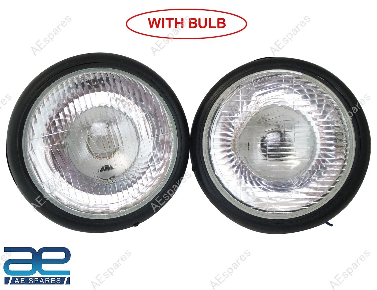 Headlight Head Lamp Pair LH & RH for Willys Jeeps J2A 3A 3B CJ5 M38