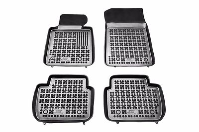 RUBBER FLOOR MATS SET BLACK FOR 2012- BMW 3-Series F30