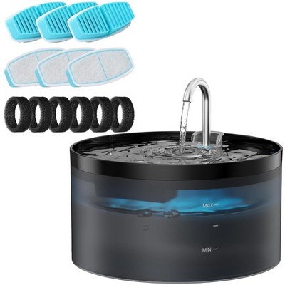 BEMOONY Cat Water Fountain and 6 Carbon Filters + 6 Sponges, Multiple Filtrat...