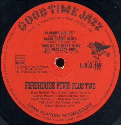 Firehouse Five Plus Two - Vol. 5: Firehouse Five Plus Two Goes South! (10'')