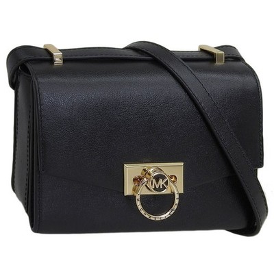 Michael Kors Hendrix Medium Leder Messenger Bag 32F0G1HC0L-001 Schwarz