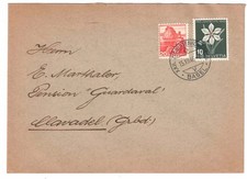 1946 Basel Switzerland Zionist Congress Cancel Cover