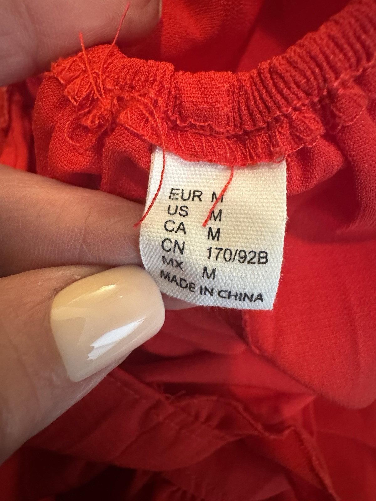 Apron Dress Size M Red Medium Ruffle Open Back Pinafore Unbranded Girly Cottage