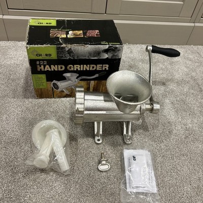 Chard Hand Grinder #22 Heavy Duty Tin Coated Cast