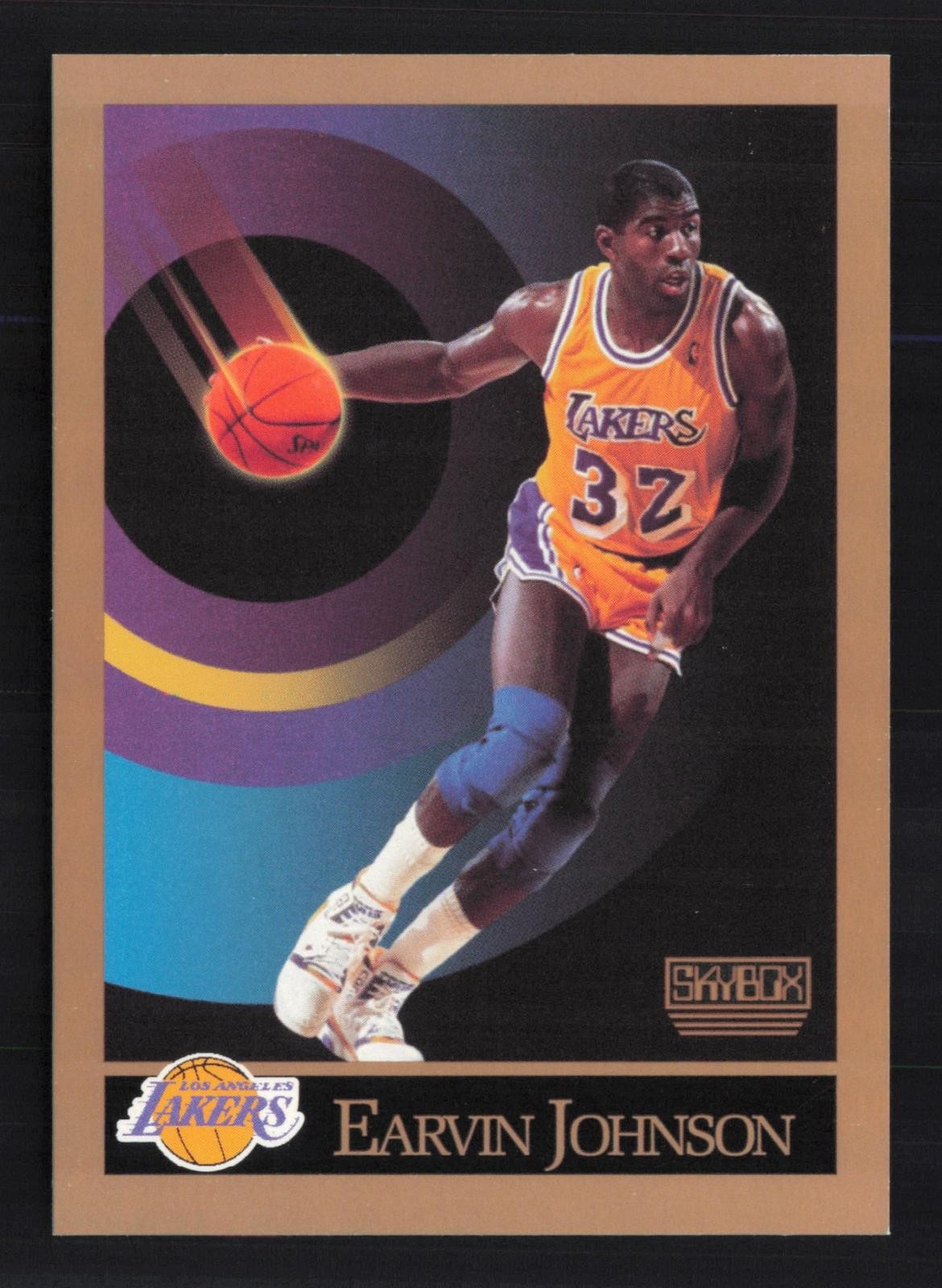 Earvin Johnson 1990-91 SkyBox #138 Los Angeles Lakers