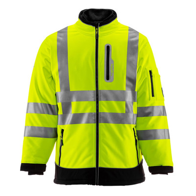 RefrigiWear HiVis Extreme Softshell Jacket - -60°F Comfort, ANSI Class 3,