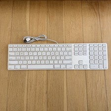 Genuine Apple A1243 Wired Mac Standard USB Keyboard w/ Numeric Keypad White