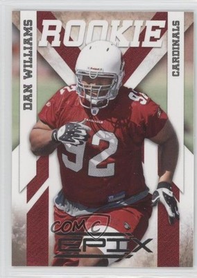 2010 Panini Epix Rookie Dan Williams #121 Rookie RC 3b8