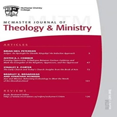 McMaster Journal of Theology and Ministry Volume 17 2015-2016 Wip