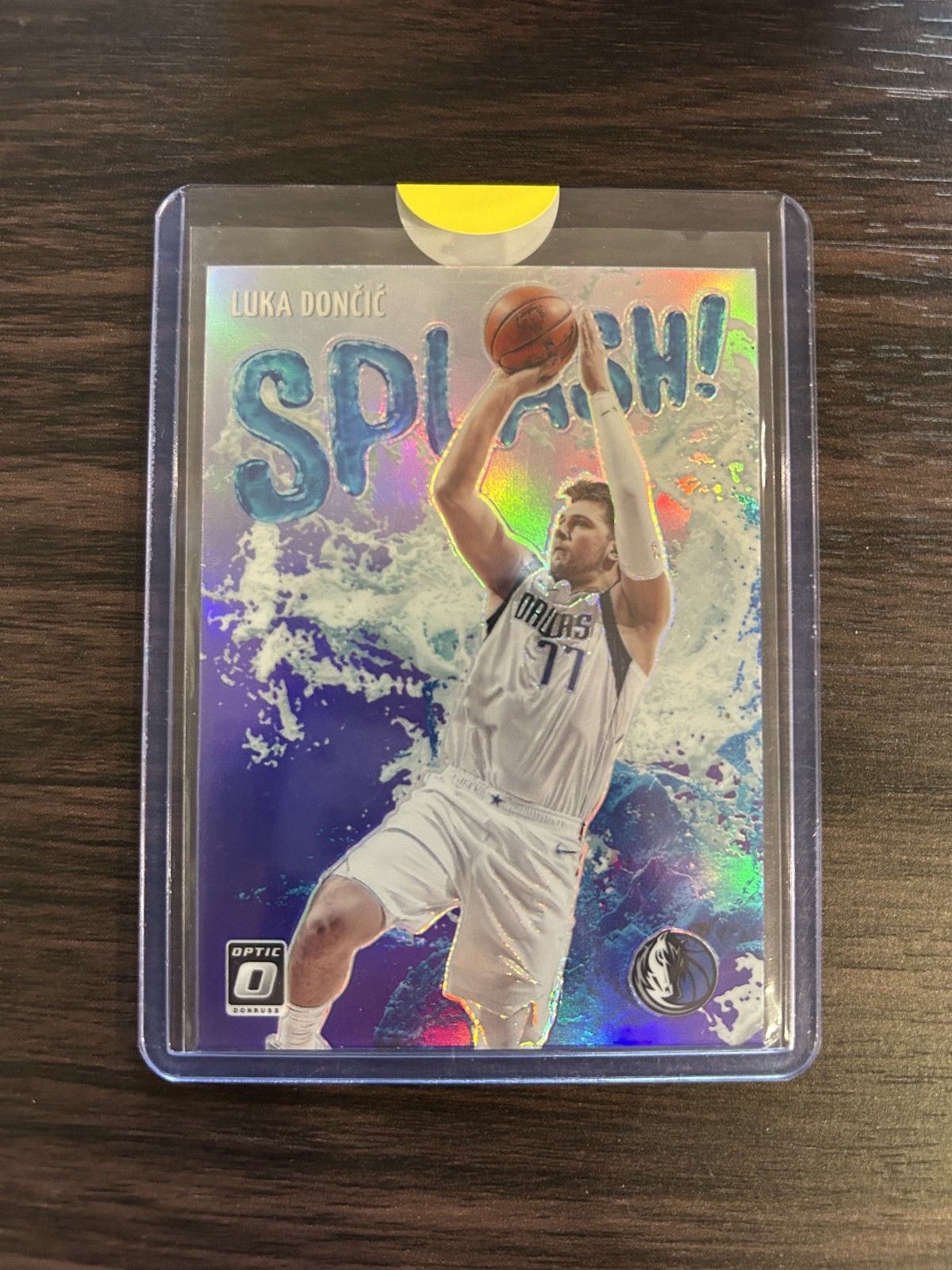 2021-22 Donruss Optic Splash Purple Luka Doncic #4 Dallas Mavericks