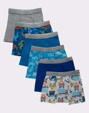 Hanes Toddler Boys Boxer Briefs 6-Pack Potty Trainer Built In Leak Protection