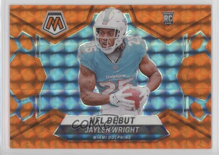 2024 Panini Mosaic NFL Debut Orange Prizm /199 Jaylen Wright #280 Rookie RC 1o05