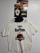VTG Jurassic Park I SAW RAPTORS 1992 T-Shirt RARE Holy Grail BLOOD VHTF Original