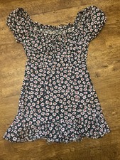 Zara Pretty Black Floral Dress M