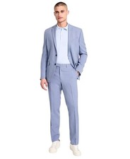 Kenneth Cole Mens Slim Fit Suit Jacket 40 Short Light Blue COKK2FFZ0000