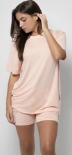 Comfrt Adult Peach Top XL Short Sleeve Crew Neck Cloud Lounge Tee New