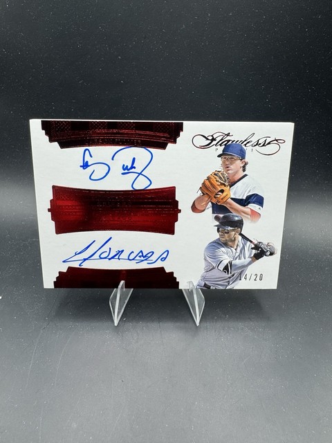 2017 Panini Flawless Dual Auto  Yoan Moncada, Carson Fulmer #FDS-CY Ruby /20