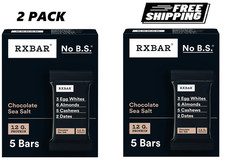 RXBAR Chocolate Sea Salt Chewy Protein Bars Gluten-Free Ready-to-Eat 10 Count