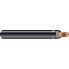 Southwire 20508802 Thhn Building Wire, Copper, 4/0, 1C, Black, Stranded, 500 Ft