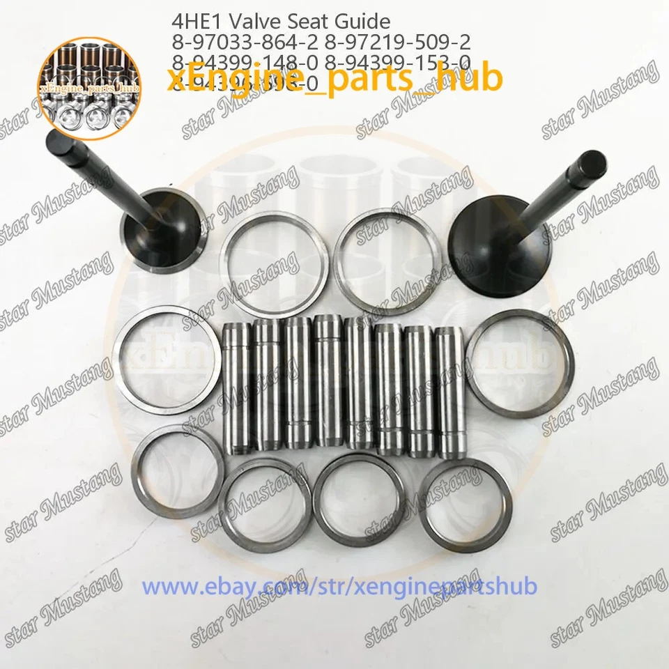 4HE1 Engine Valve Guide Seat 8-97219-509-2 8-94399-148-0 For Isuzu - Image 2 of 4