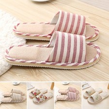 Slippers Women Slip On Slip on Cotton linen Flat Bottoms Useful Flat bottoms