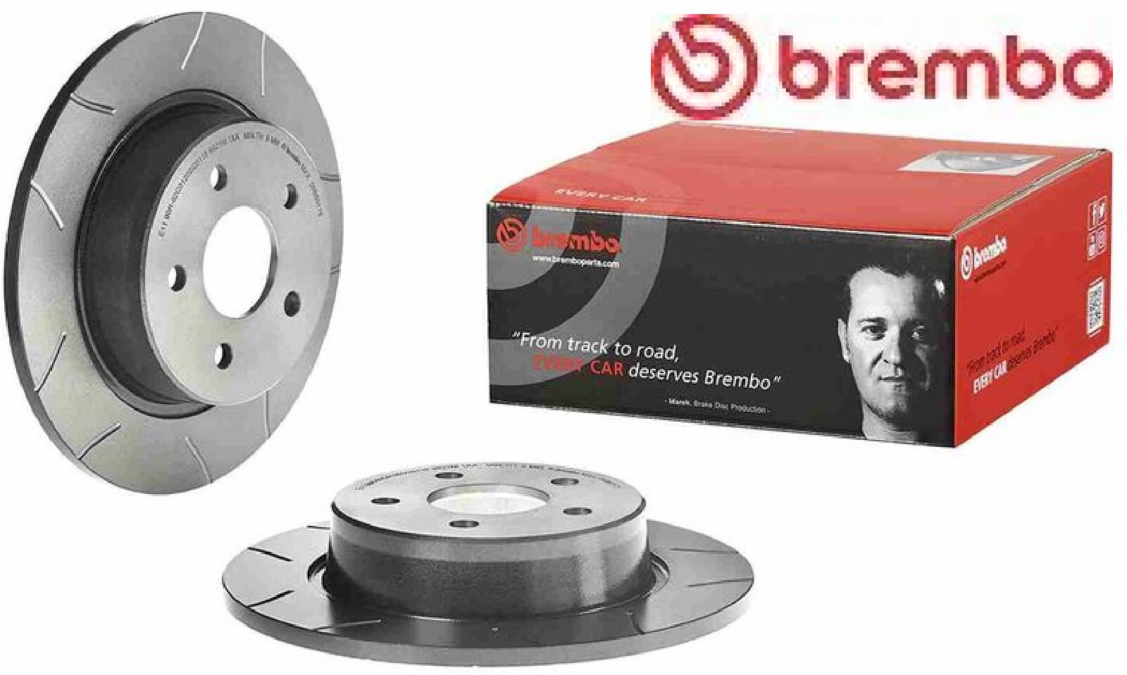 Bremsscheiben Scheibenbremse 2x hinten für Ford C-MAX II DXA Brembo 1683383 - Bild 2