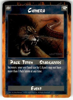 1995 Rage Apocalypse CCG Unlimited Card - UC Chimera