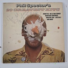 Phil Spectors 20 Greatest Hits Vinyl LP SIGNED By Ronnie Spector w/ Photos