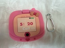 Pink Retro Phone AirPods Pro Case  Cute Kawaii Silicone Cover with Keychain